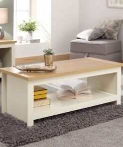 Lancaster Coffee Table With Shelf Cream