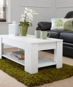 Lift Up Coffee Table White