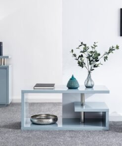 Polar High Gloss Led Coffee Table Grey