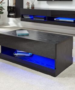 Galicia Coffee Table With Led Black